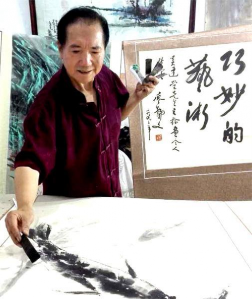 新征程 新形象  首位推荐中国艺术大家  捻条油画创始人吴建堂 作品网展